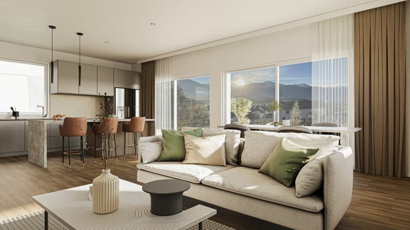Plus que 4 appartements ! Nouveaux logements au coeur d'Ollon (2)