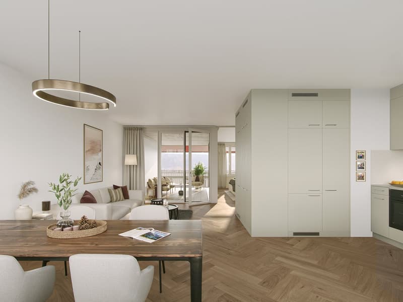 Moderne Apartment-Wohnungen mit grosszügigen Loggien – Willkommen in den Übergärten (2)