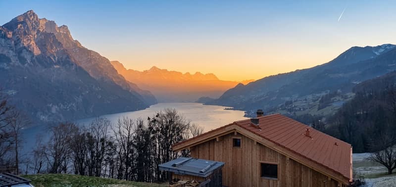 Charming single-family house with lake view in Filzbach (1)