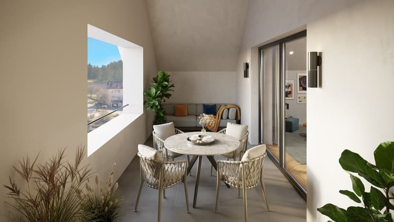 Apartment 7. Exclusive 3½ room attic apartment with lift directly into the apartment (7)