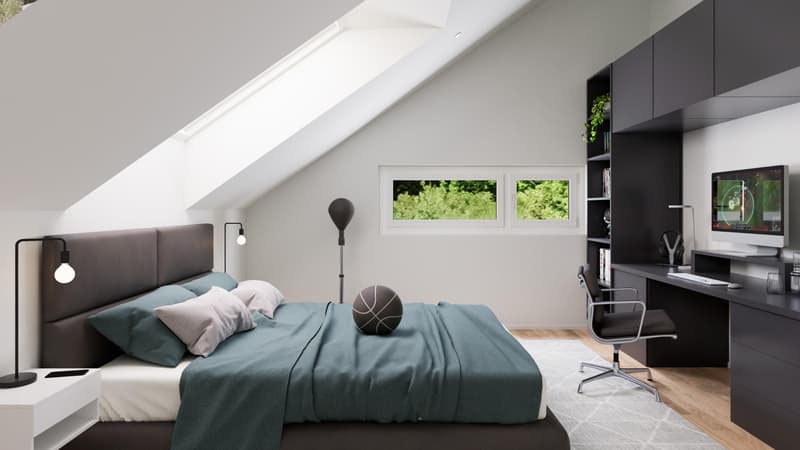 Living in a new building, farmhouse-style in a maisonette apartment in Grenchen (6)
