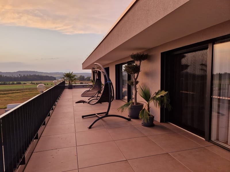 Modern 4.5-room attic apartment with countryside view (1)