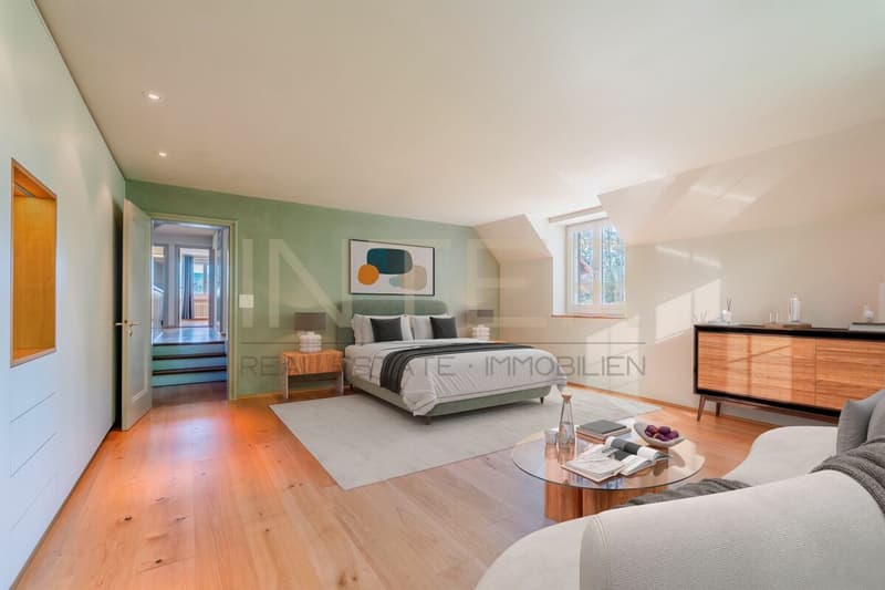 Stylish detached 6.5-room single-family house with 981 m² plot, lake view and development potential in Oberrieden (13)