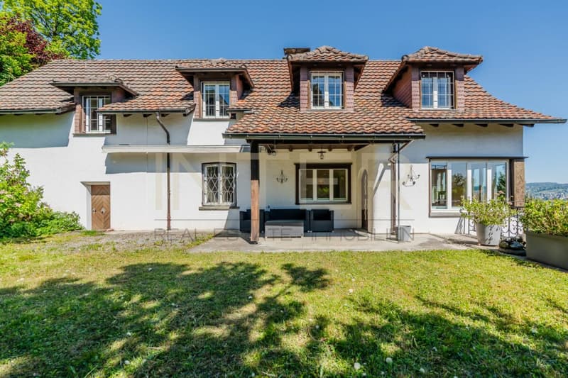 Stylish detached 6.5-room single-family house with 981 m² plot, lake view and development potential in Oberrieden (27)