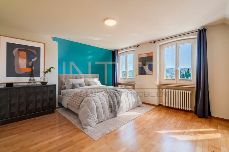 Stylish detached 6.5-room single-family house with 981 m² plot, lake view and development potential in Oberrieden (14)