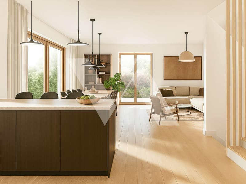 For sale under construction - Magnificent semi-detached villa with large garden (2)