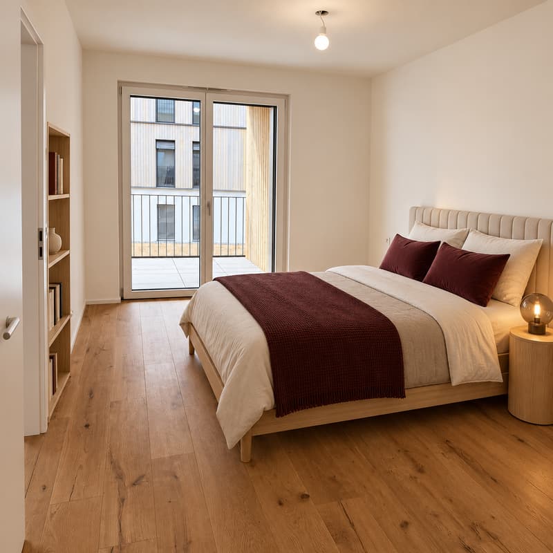 A louer à Duillier - Appartement neuf de 2.5 pièces avec grand balcon couvert (4)