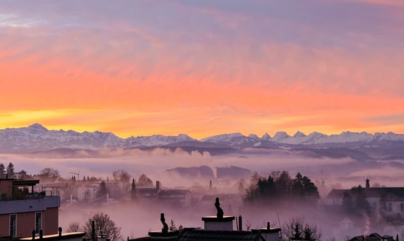 Aussicht und Abendstimmung