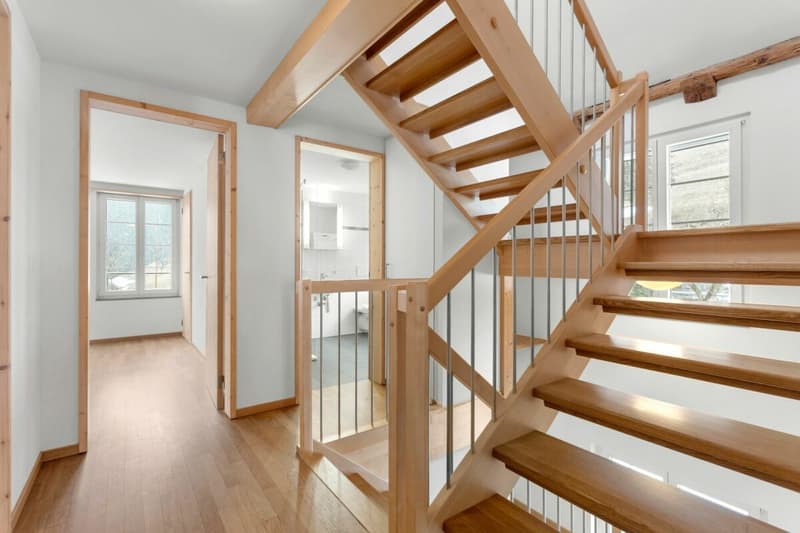 Detached, fully renovated, rented two-family house with forest plot! (12)