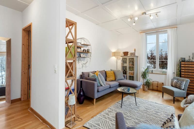 Casa a schiera, completamente ristrutturata, affittata, con proprietà boschiva! (4)