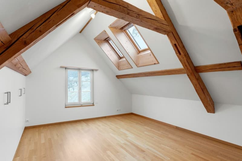 Casa a schiera, completamente ristrutturata, affittata, con proprietà boschiva! (13)