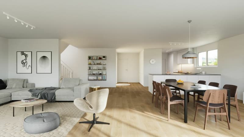 EINZIGARTIGES & MODERNES DOPPELEINFAMILIENHAUS (3)