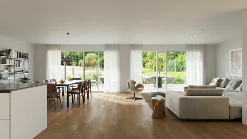 EINZIGARTIGES & MODERNES DOPPELEINFAMILIENHAUS (4)