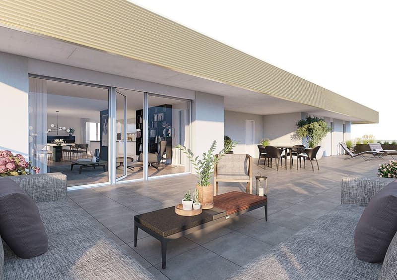 Exklusives Wohnen über den Dächern von Büren a.A. Attikawohnung mit grosser Dachterrasse (3)