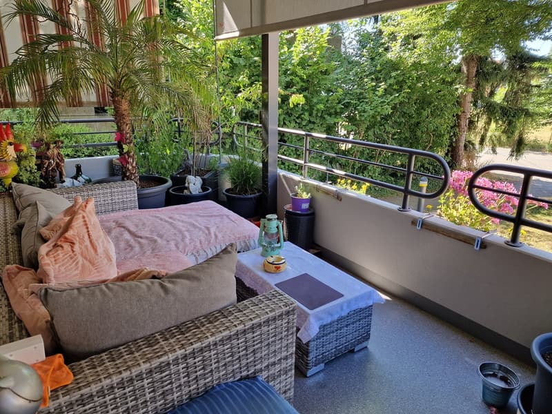 Charmant appartement 4.5 pièces au rez-de-chaussée avec balcon à Orpund (7)