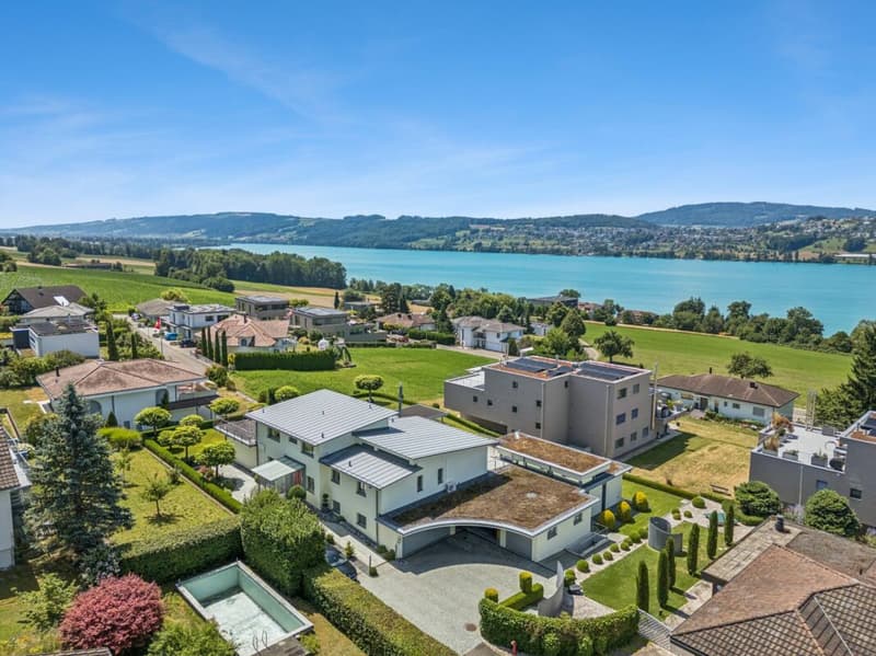 Villa d'architecte avec piscine intérieure & vue sur le lac (3)