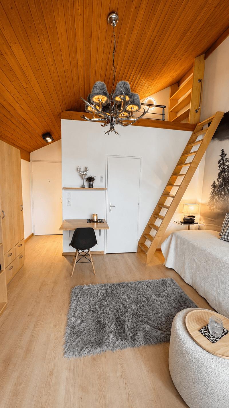 Möbliertes Ferien-Studio mit Ski-in, Balkon und Parkplatz (4)