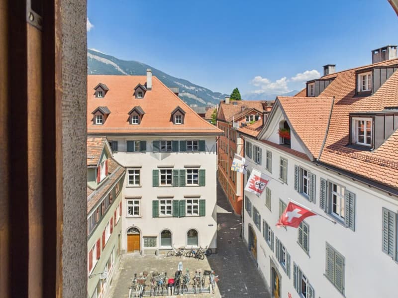 Above the roofs of the old town of Chur (1)