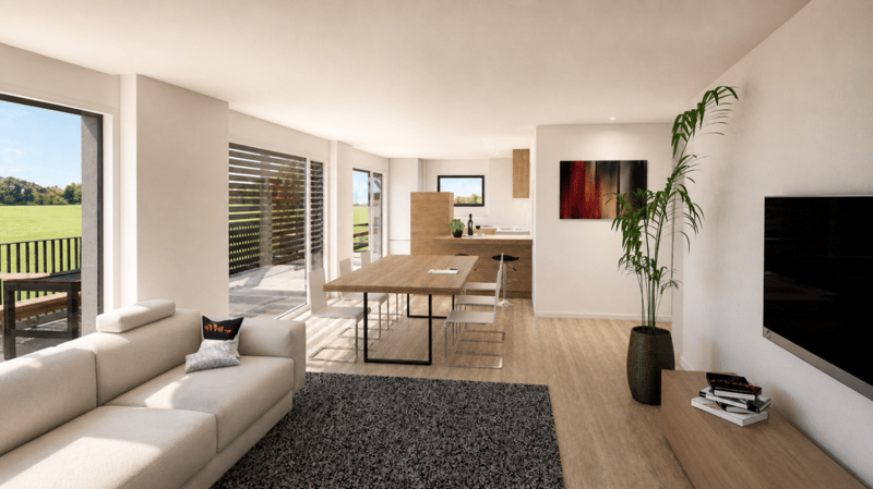 TOP Preis: Renditeobjekt oder Generationenhaus Neubau: Modernes 2-Familienhaus in idyllischer Landschaft. (2)