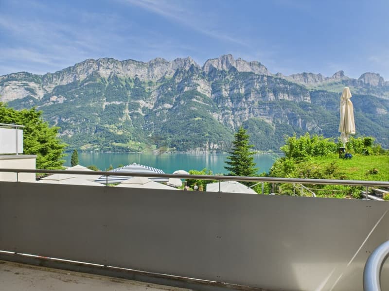 Wohnen am See: Möblierte 2.5 Zi.-Ferienwohnung mit Panorama-Terrasse & Parkplatz (5)