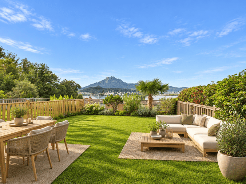 Logenplatz über dem Vierwaldstättersee, elegantes Reihenhaus-Juwel in Luzern (1)
