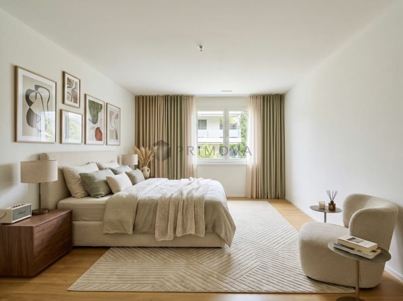 Hochwertig renovierte 4.5 Zimmer-Wohnung mit sonniger Südterrasse in Trimmis (2)