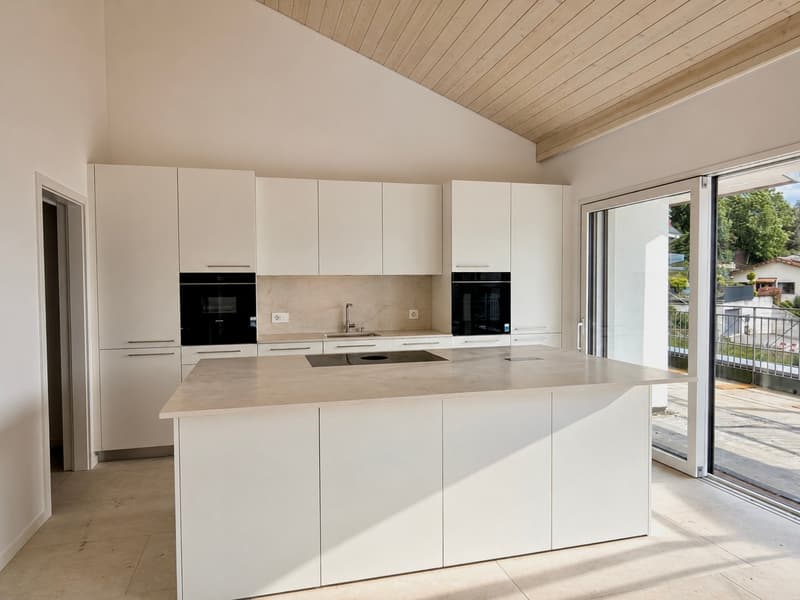 Magnificent new semi-detached villa of 6.5 rooms in Chexbres with lake view. (3)
