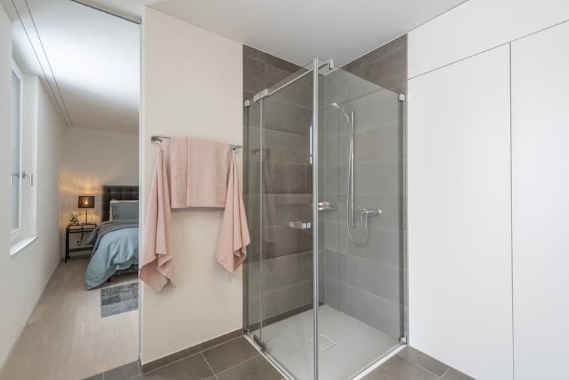 Nasszelle mit Dusche/WC - Musterfoto