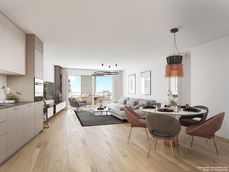 Appartements de 1.5 pièces - Ecoquartier des Echervettes, Romont (2)