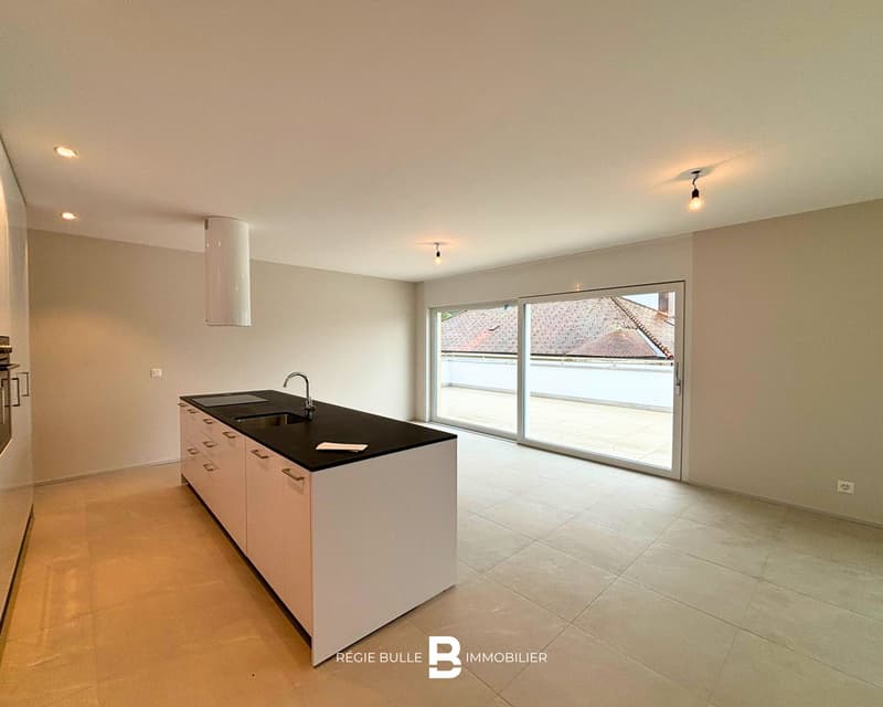 Broc - Magnifique attique de 4.5 pièces neuf à louer (1)