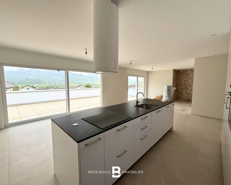 Broc - Magnifique attique de 4.5 pièces neuf à louer (2)