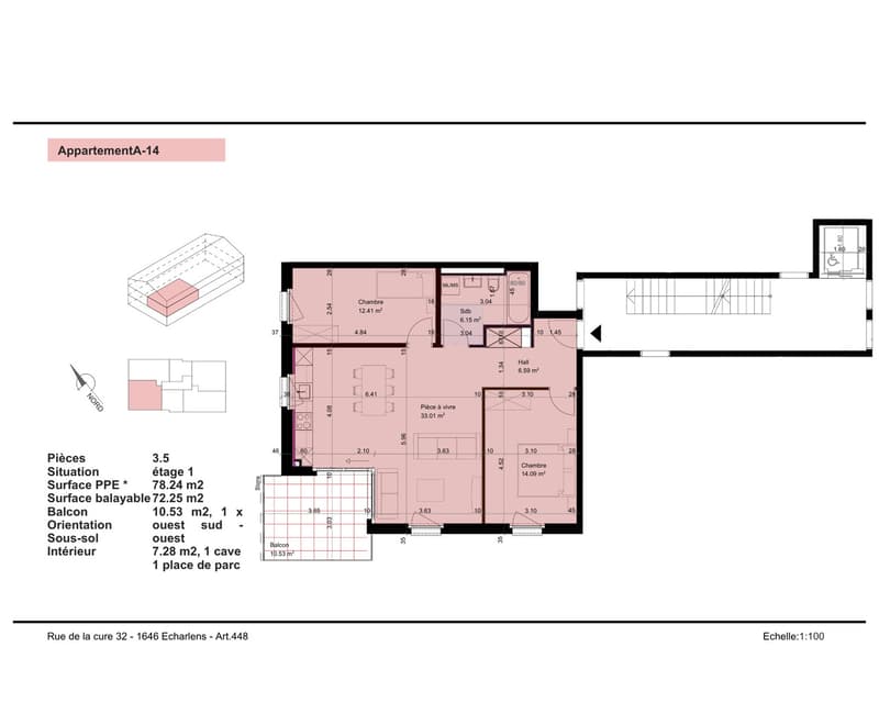 Echarlens - Magnifique appartement de 3.5 pièces neuf à louer (8)