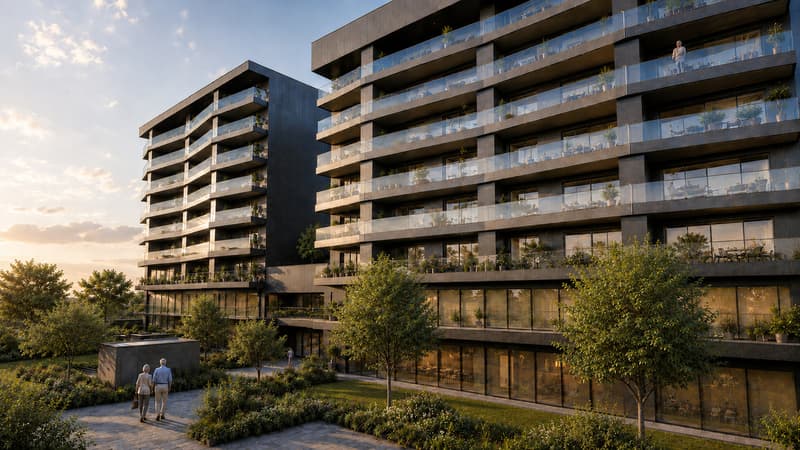 BÂTIMENT INTERGÉNÉRATIONEL - 1.5 pièces - Ecoquartier des Echervettes (3)