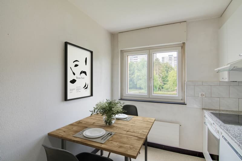 Retreat by Lake Wohlensee: 3.5-room apartment with 2 balconies & a parking space (6)
