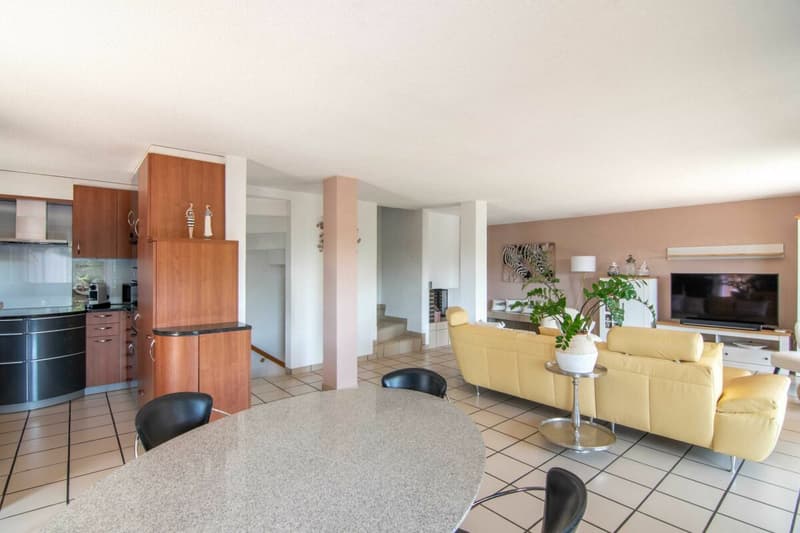 Very well-maintained 5.5-room semi-detached house with a dreamy garden, far-reaching views, and space for the whole family! (3)