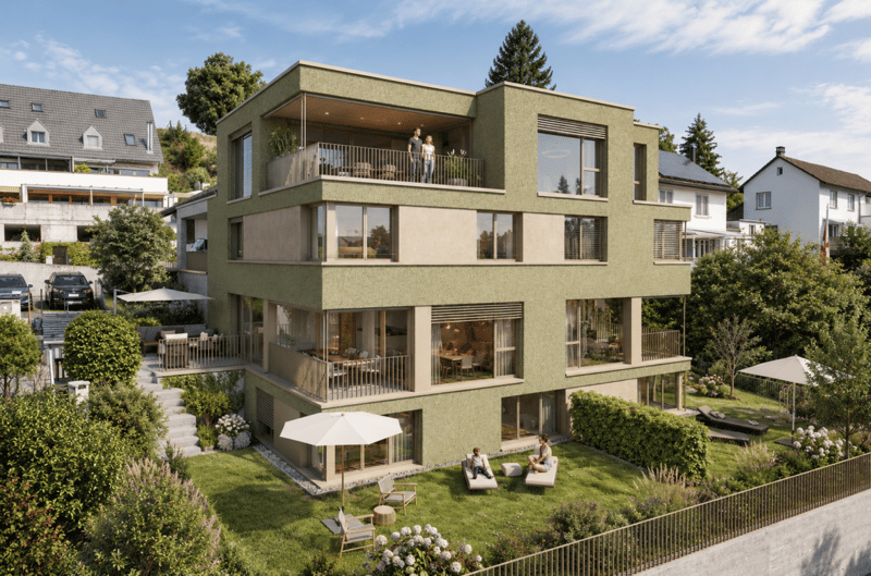 Elsau Casa Weitblick - Garten Eckhaus rechts (1)