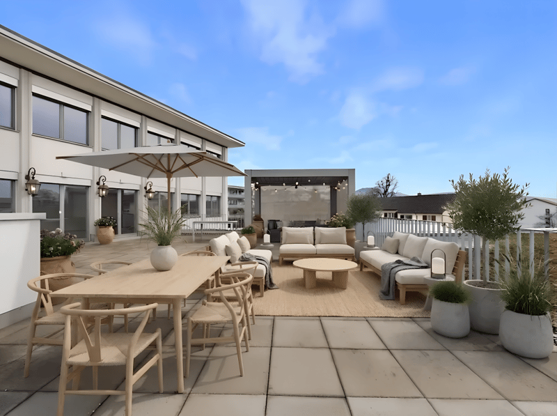Spacious 3.5-room terrace apartment - Sunny views in Rapperswil-Jona (7)