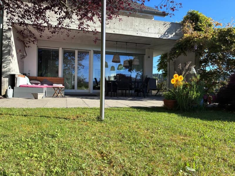 Paradiso familiare soleggiato con vista mozzafiato sulle Alpi e massima privacy a Hagenbuch (20)