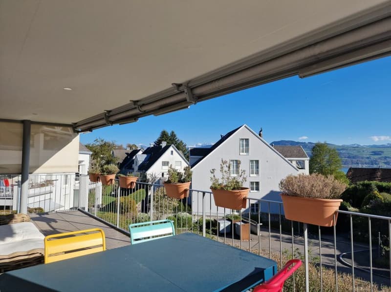 Modern property with views of the lake and mountains (1)