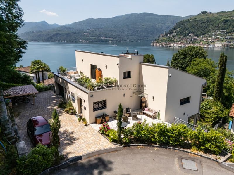 Prestigious modern villa with private spa and lake view in Brusino Arsizio (1)