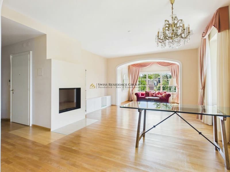 Altbau-Charme trifft auf modernen Luxus - Einzigartige 4.5-Zimmer-Wohnung mit Garten & Cheminée in 8008 Zürich (3)