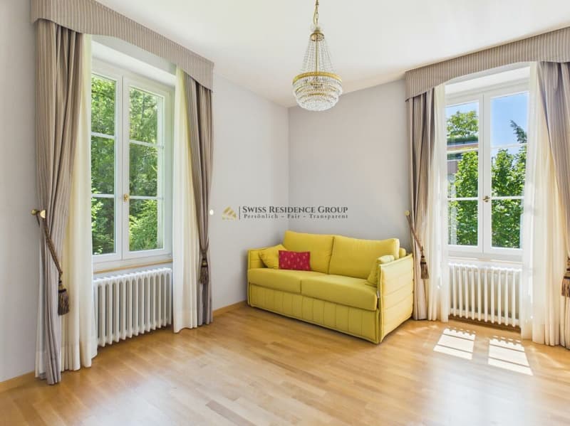Altbau-Charme trifft auf modernen Luxus - Einzigartige 4.5-Zimmer-Wohnung mit Garten & Cheminée in 8008 Zürich (11)