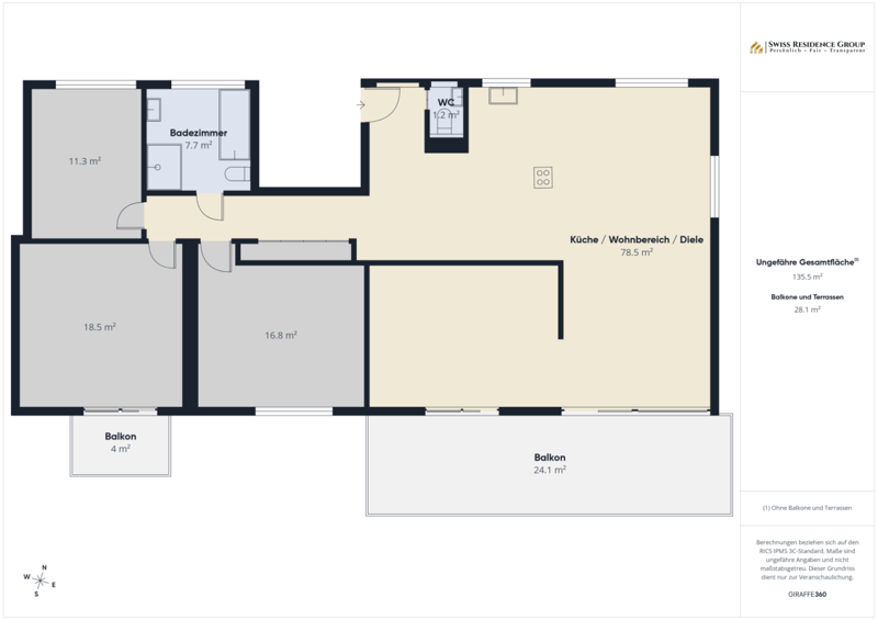 Grosszügige 5-Zimmer-Wohnung im Grünen - stilvolles Wohnen in Riehen (14)