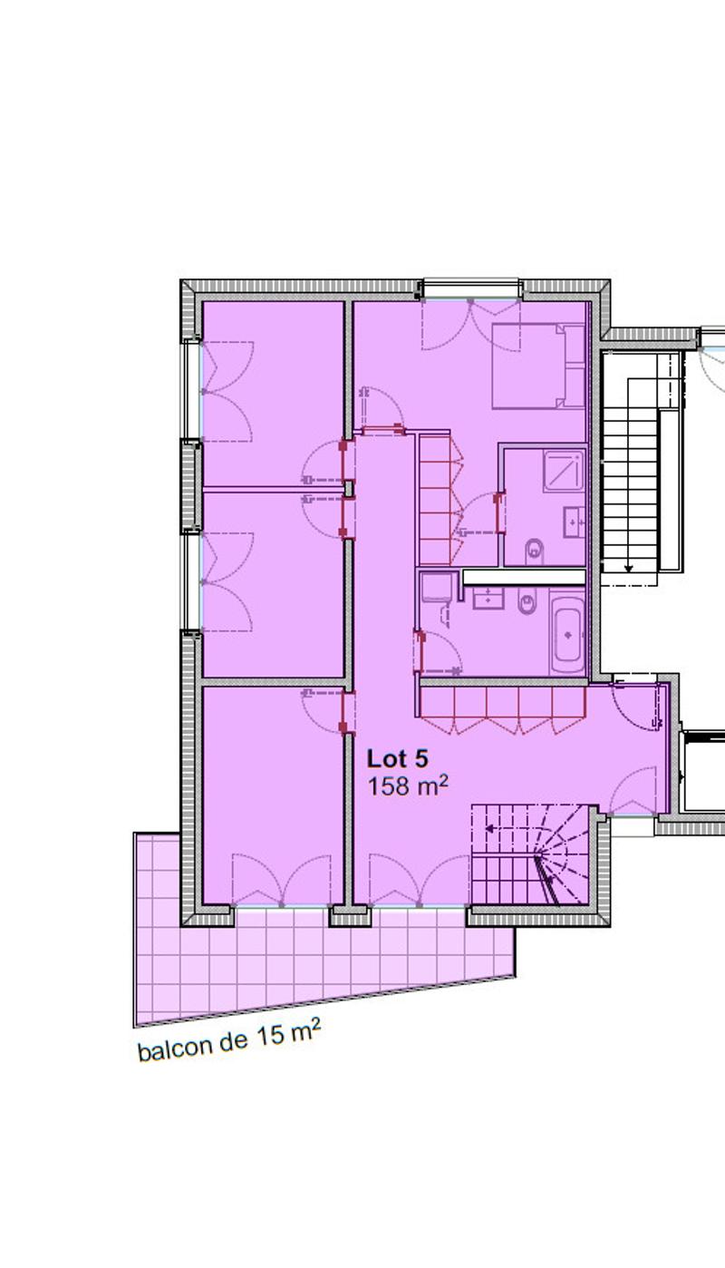 DUPLEX 5.5 rooms in the attic - PPE's "Signature" property - Plot 5 (11)