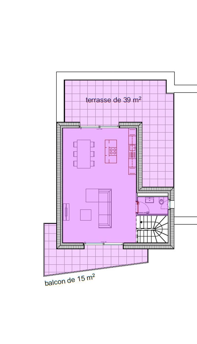 DUPLEX 5.5 rooms in the attic - PPE's "Signature" property - Plot 5 (12)