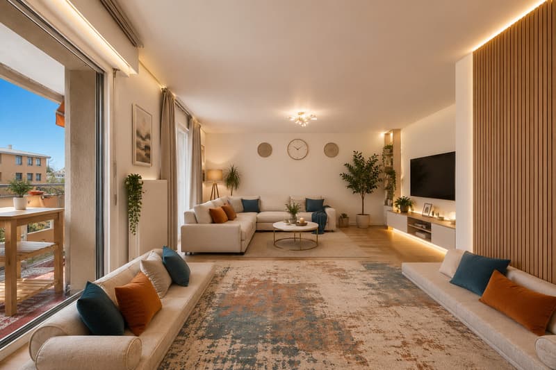 Spacious 4.5-room apartment with 2 balconies and lake view - great potential (2)