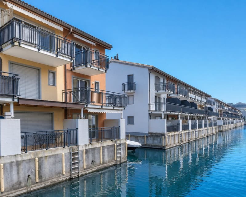 Villa triplex sulle rive del Lago di Ginevra nella Marina du Bouveret (1)