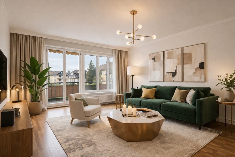 4.5 rooms rented with immediate income - Two parking spaces included (1)