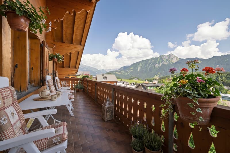 Charming chalet-style apartment with fireplace in the village center! (2)