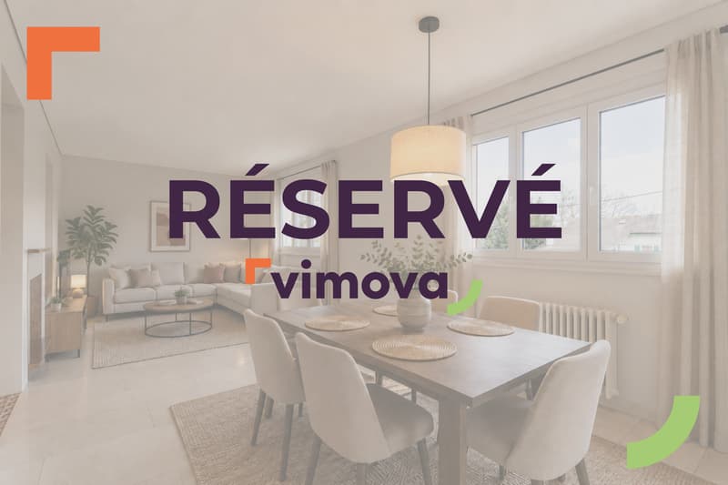 RÉSERVÉ - Appartement en étage avec jardin à Versoix (1)